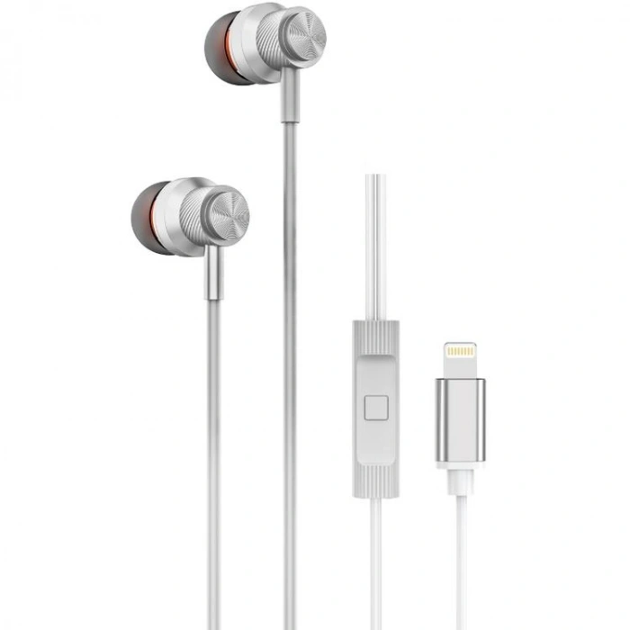HYTECH HY-XBK59 KABLOLU KULAK İÇİ MİKROFONLU KULAKLIK LIGHTNING BEYAZ