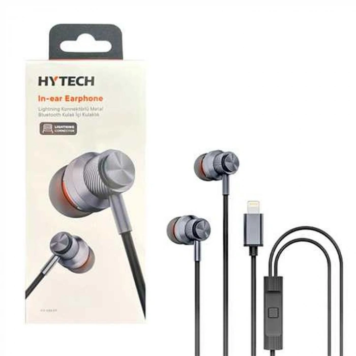 HYTECH HY-XBK59 KABLOLU KULAK İÇİ MİKROFONLU KULAKLIK LIGHTNING SİYAH