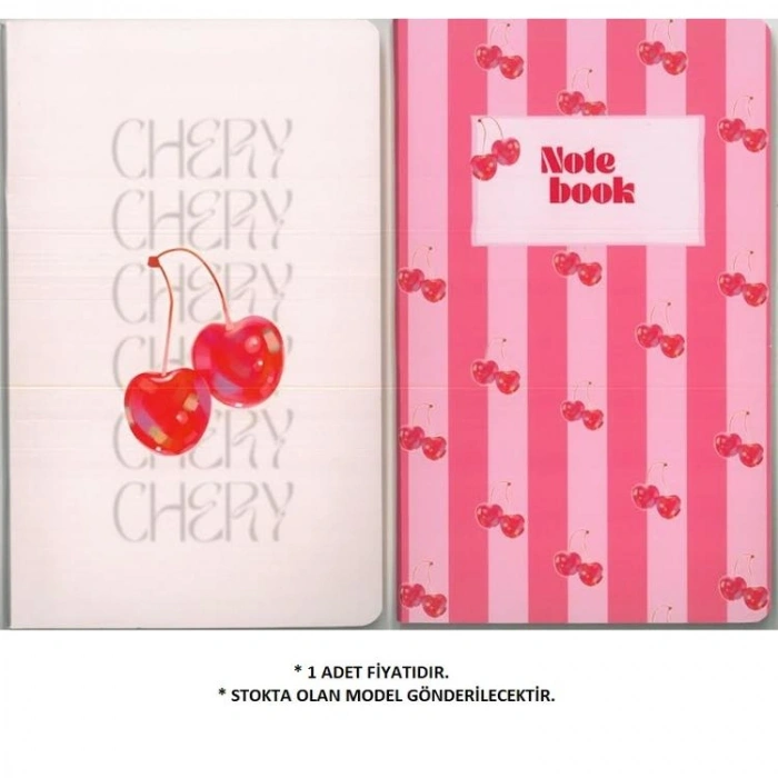 DRN GIFT ST-0204N 13x21 CHERRY SERİSİ KARTON KAPAK 48 YP. NOKTALI DEFTER  -  TEKLİ