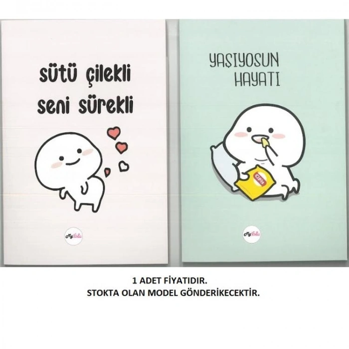 DRN GIFT ST-0205 14x20 BOYALI KENAR KARTON KAPAK 64 YP. ÇİZGİLİ DEFTER  -  TEKLİ