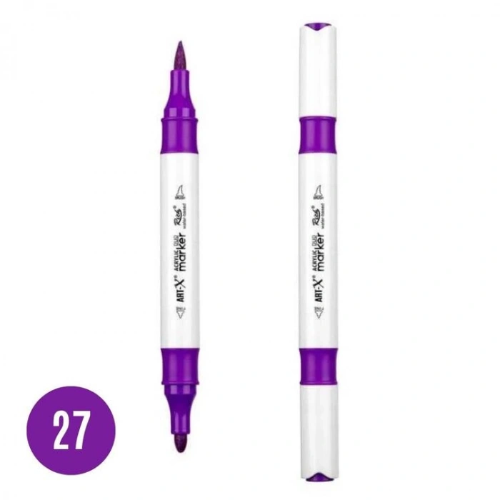 RİCH 17888-27 ART-X ÇİFT TARAFLI DUO AKRİLİK MARKER MOR