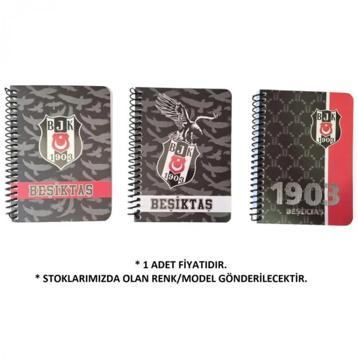 BEŞİKTAŞ 729283 SPİRALLİ BLOKNOT KARTON KAPAK A6 72YP. ÇİZGİLİ