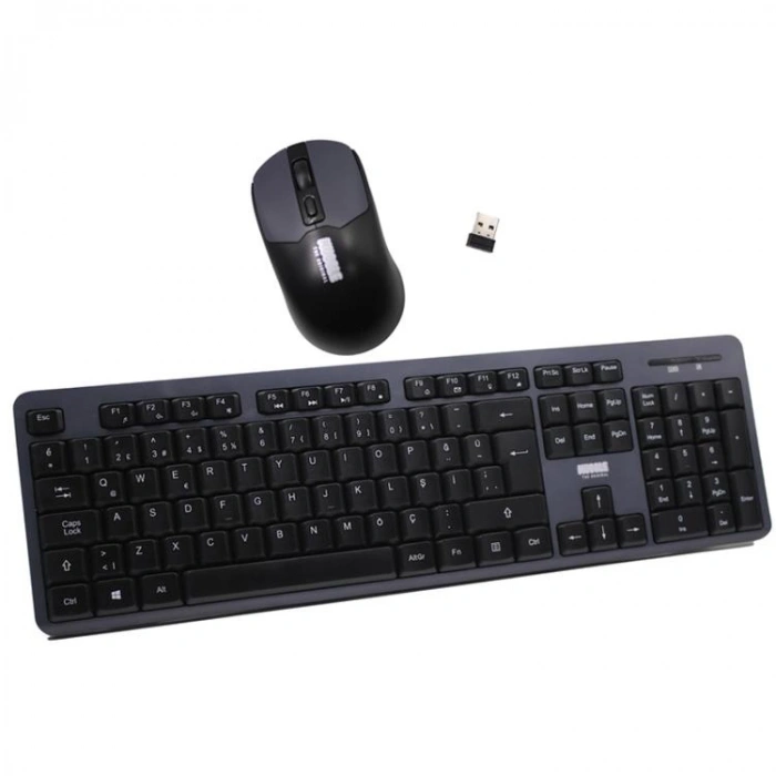 MUGGLE MU-7841 KABLOSUZ KLAVYE MOUSE SETİ - (SİYAH)