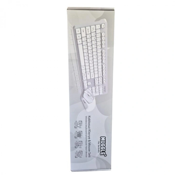 MUGGLE MU-7841 KABLOSUZ KLAVYE MOUSE SETİ - (SİYAH)