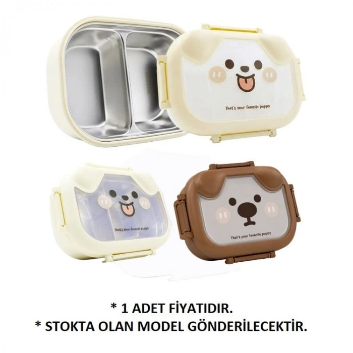 MUGGLE MS-32 304 PASLANMAZ ÇELİK TEK KATLI 2 BÖLMELİ 1000 ML BESLENME YEMEK KABI/KUTUSU