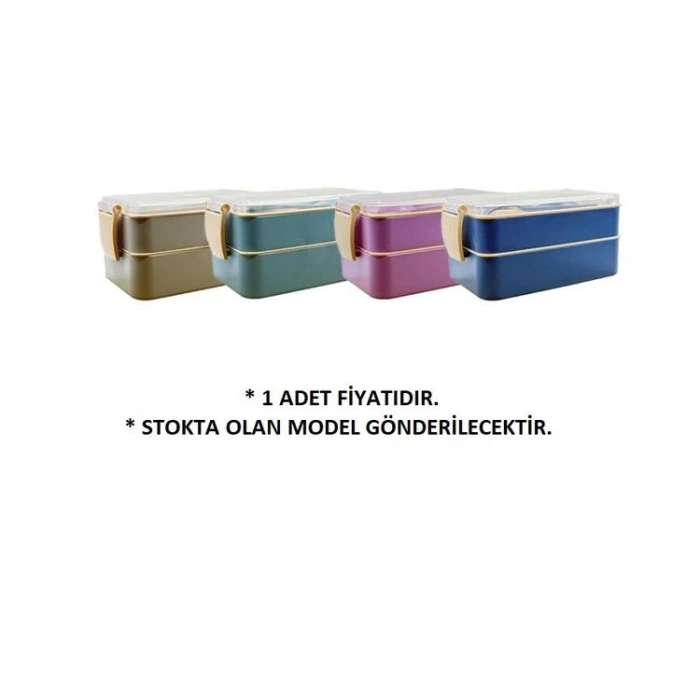 MİKRO BK-6100 2 KATLI PLASTİK  BESLENME YEMEK KABI/KUTUSU