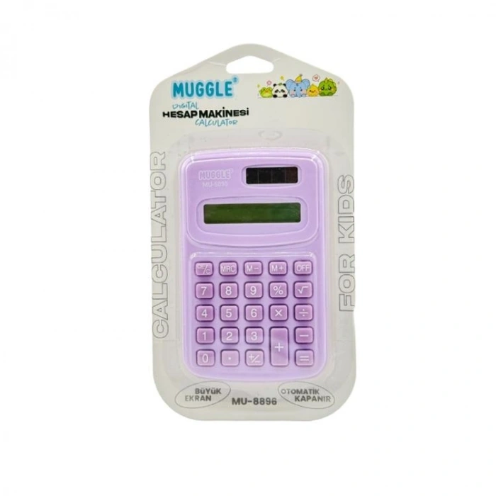 MUGGLE MU-8896 MİNİ DİGİTAL HESAP MAKİNESİ ( 8 DİGİT) - TEKLİ