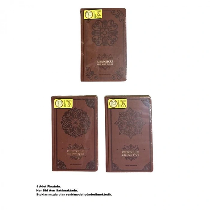 GIPTA CHRONICLE THE DAY BOOK İPLİK DİKİŞLİ DERİ SERT KAPAK 13x21cm 120YP. ÇİZGİLİ DEFTER 8519 - TEKLİ