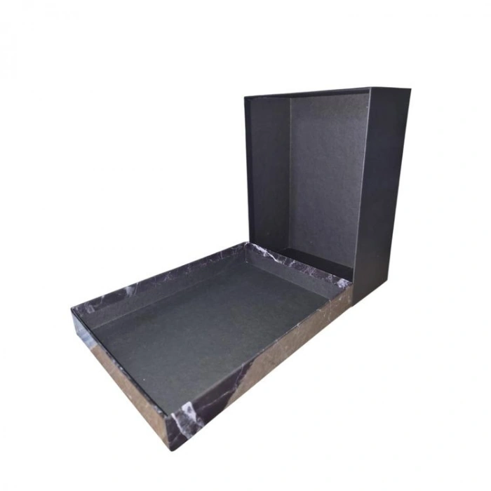 GIPTA MIDNIGHT MARBLE DİKDÖRTGEN HEDİYE KUTUSU BX3367 A NO:4 190x260x110mm - TEKLİ