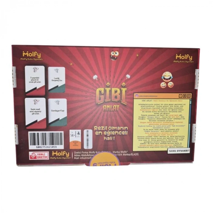 MOLFY GİBİ ANLAT KART OYUNU 14+
