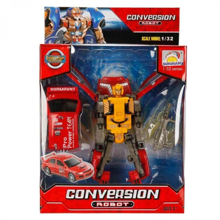 SUNMAN 998-1 SESLİ IŞIKLI 1:32 TRANSFORMER DÖNÜŞEBİLEN ROBOT 3+ - TEKLİ