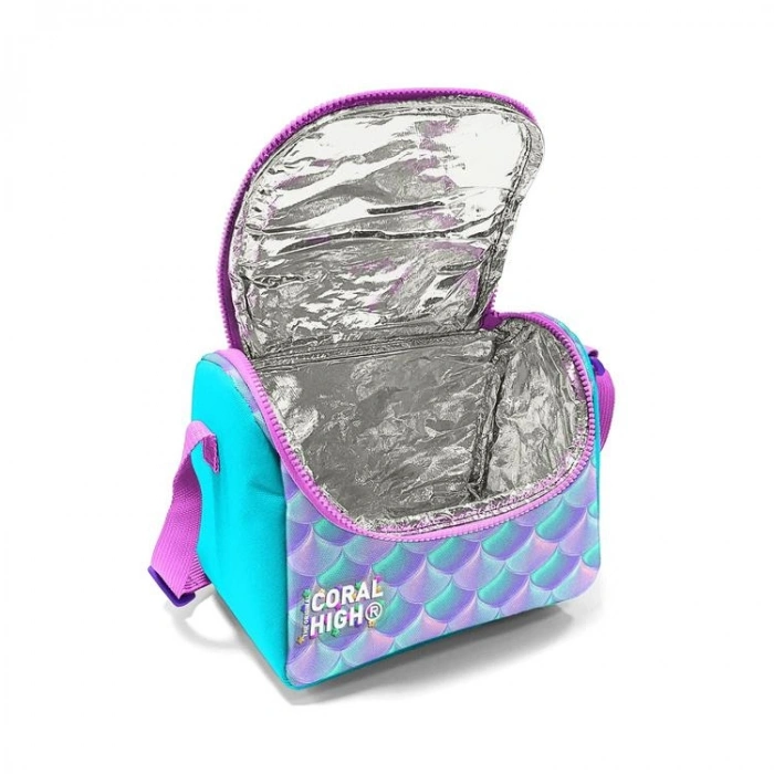 CORAL HIGH 37156 KIDS AÇIK MAVİ UNICORN DENİZATI DESENLİ THERMO BESLENME ÇANTASI