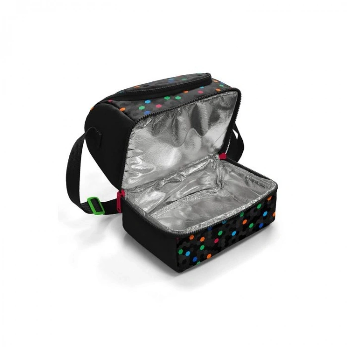 CORAL HIGH 37204 KIDS SİYAH RENKLİ PETEK DESENLİ THERMO İKİ KATLI  BESLENME ÇANTASI