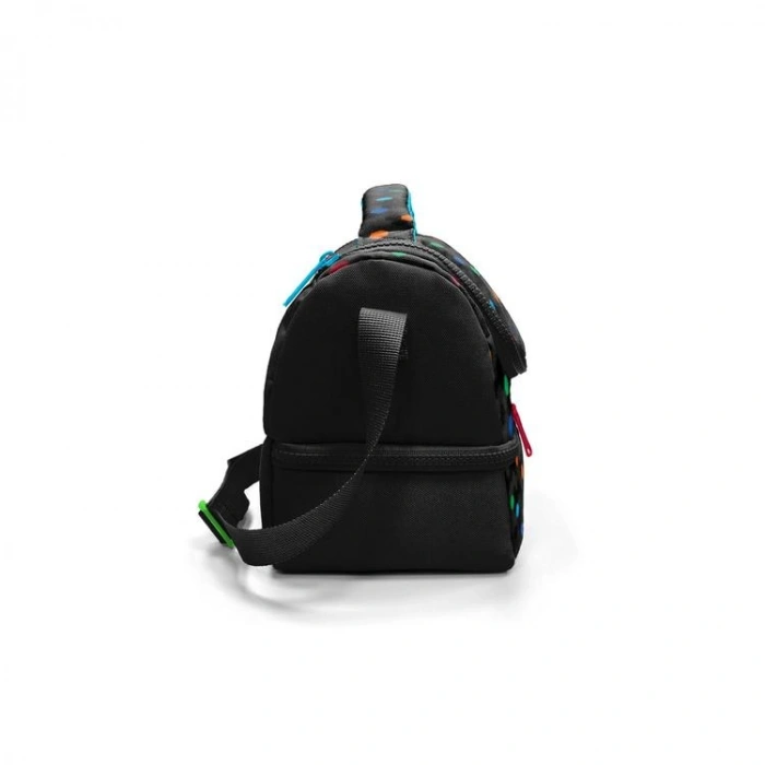 CORAL HIGH 37204 KIDS SİYAH RENKLİ PETEK DESENLİ THERMO İKİ KATLI  BESLENME ÇANTASI
