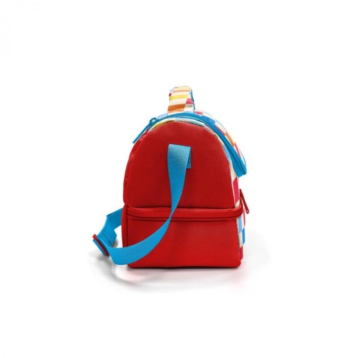 CORAL HIGH 37205 KIDS ÇOK RENKLİ DAMA DESENLİ THERMO İKİ KATLI  BESLENME ÇANTASI