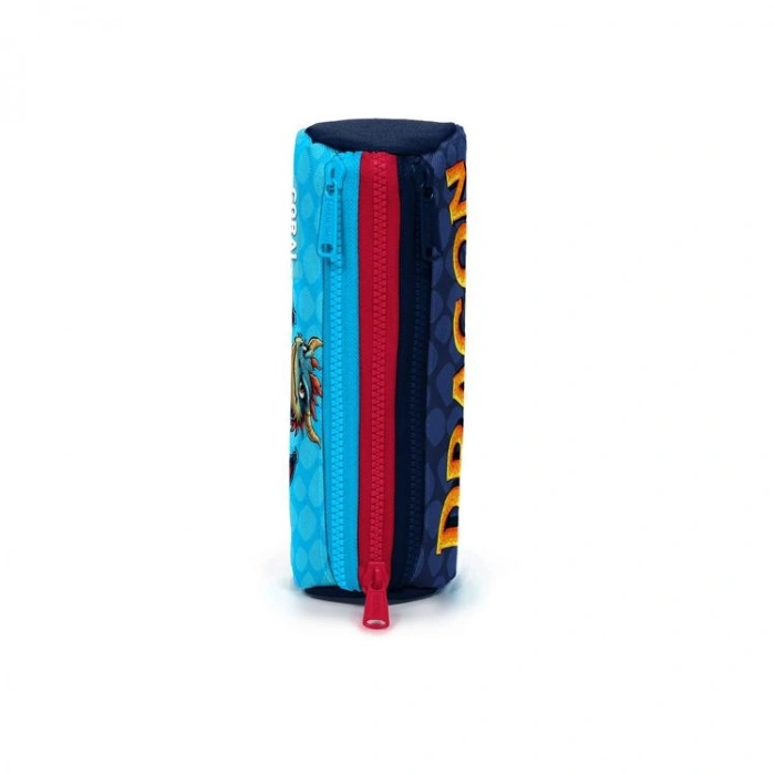 CORAL HIGH 31013 DRAGON DESENLİ ÜÇ BÖLMELİ KALEM ÇANTASI