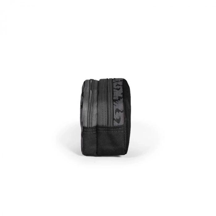 CORAL HIGH 31044 GRİ SİYAH YARASA DESENLİ İKİ BÖLMELİ KALEM ÇANTASI