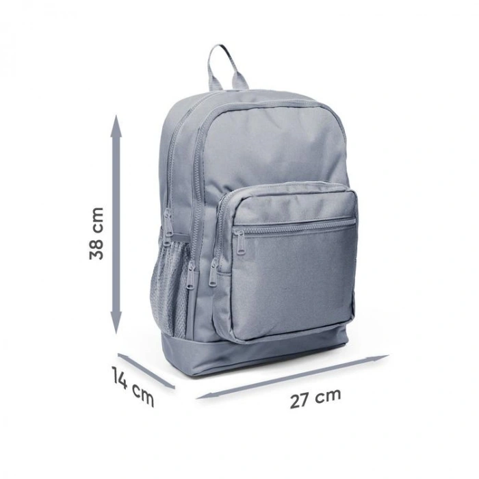 CORAL HIGH 33202 MOR SARI LAVANTA ÇİZGİ DESENLİ DÖRT BÖLMELİ SIRT ÇANTASI