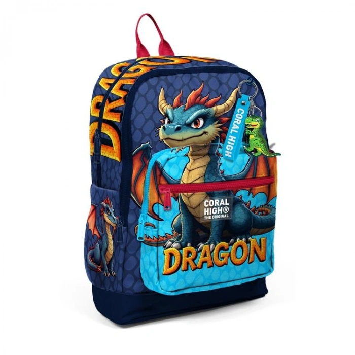 CORAL HIGH 33213 DRAGON DESENLİ DÖRT BÖLMELİ SIRT ÇANTASI