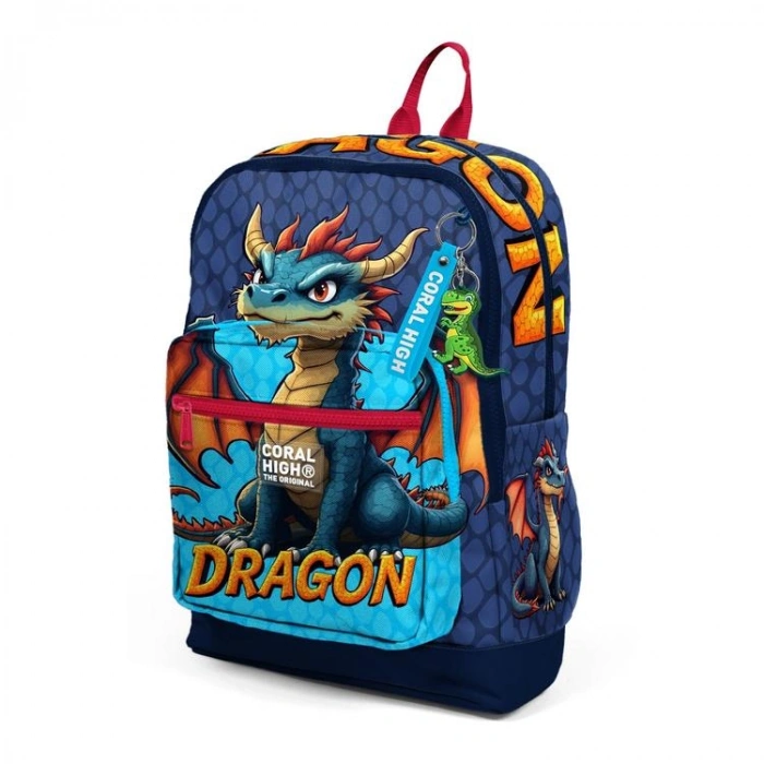 CORAL HIGH 33213 DRAGON DESENLİ DÖRT BÖLMELİ SIRT ÇANTASI