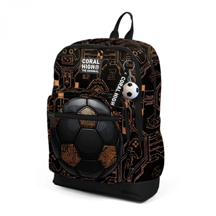 CORAL HIGH 33217 FUTBOL DESENLİ DÖRT BÖLMELİ SIRT ÇANTASI