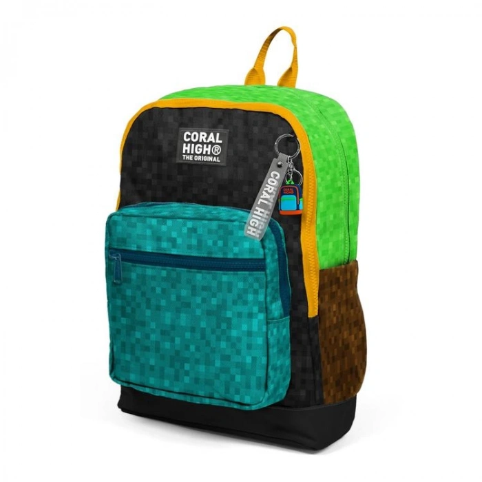 CORAL HIGH 33216 CRAFT DESENLİ DÖRT BÖLMELİ SIRT ÇANTASI