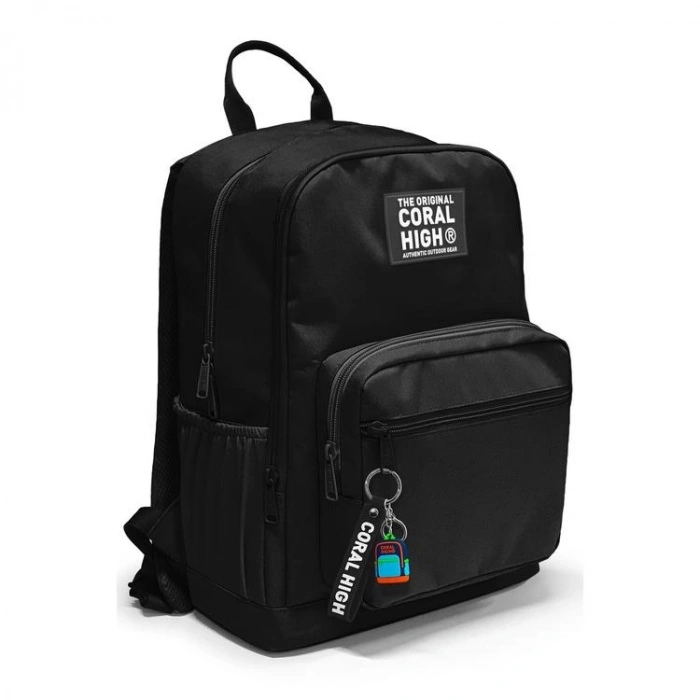 CORAL HIGH 33240 SİYAH DÖRT BÖLMELİ SIRT ÇANTASI