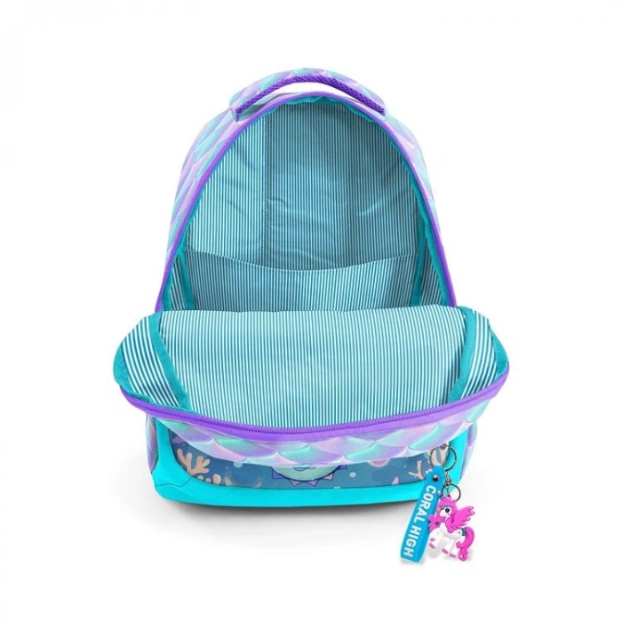 CORAL HIGH 33256 UNICORN DENİZATI DESENLİ ÜÇ BÖLMELİ SIRT ÇANTASI