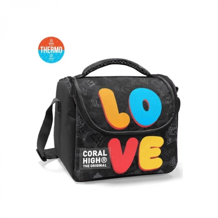 CORAL HIGH 37130 LOVE DESENLİ THERMO BESLENME ÇANTASI