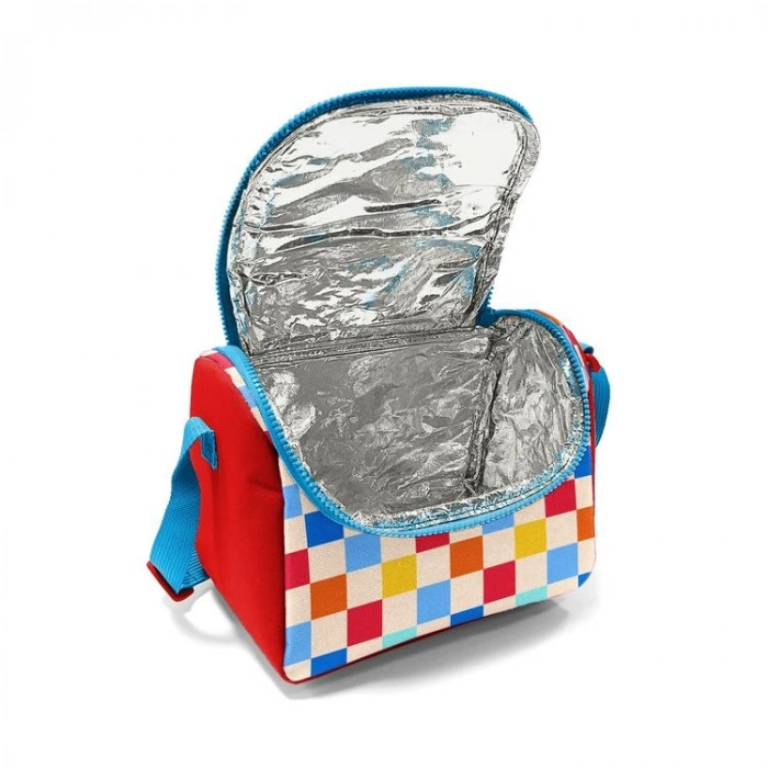 CORAL HIGH 37125 ÇOK RENKLİ DAMA DESENLİ THERMO BESLENME ÇANTASI