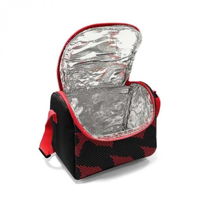 CORAL HIGH 37133 GRİ SİYAH KIRMIZI DESENLİ THERMO BESLENME ÇANTASI