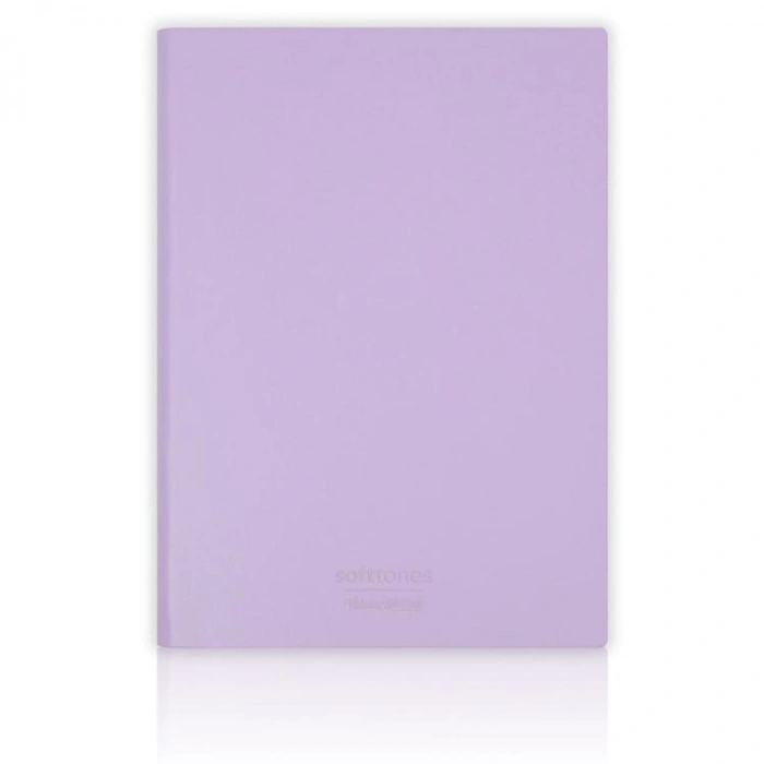 VICTORIAS JOURNALS 1032 SOFTTONS ESNEK KAPAK  B5 17x25cm 80gr. 128 YP. KREM ÇİZGİSİZ DEFTER PASTEL LİLA