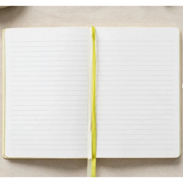 VICTORIAS JOURNALS 126-2643 AMOUR VEGAN DERİ SERT KAPAK A5 100gr.96YP.ÇİZGİLİ DEFTER  - MAVİ