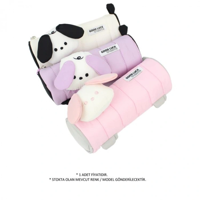 CEM DOLPHIN PC-9013 SİLİNDİR KÖPEK 19 x 8 cm KALEM ÇANTASI  - TEKLİ