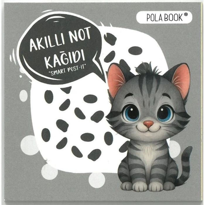 POLA BOOK HKP052 SMART POST-İT ELEKTROSTATİK SÖK-TAK  6.8x6.8cm 50 YP. AKILLI NOT KAĞIDI - TEKLİ