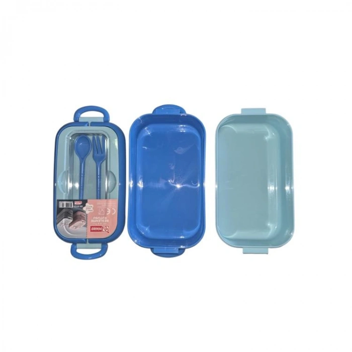 MİKRO BK-6125 2 KATLI PLASTİK  BESLENME YEMEK KABI/KUTUSU