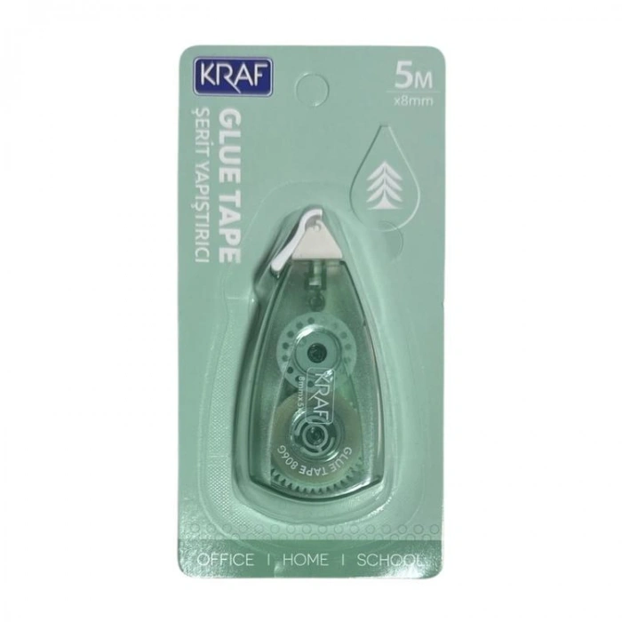 KRAF 806G ŞERİT YAPIŞTIRICI GLUE TAPE 5mtX8mm - TEKLİ
