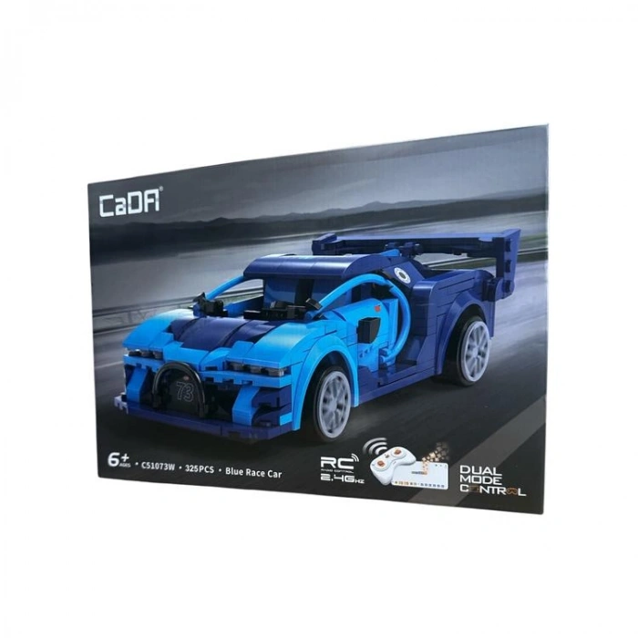 VAGONLIFE CADA C51073W BLUE RACE CAR MAVİ YARIŞ ARABASI 2.4Ghz DUAL MODE CONTROL 325 PARÇA BLOCK OYUNCAK 6+