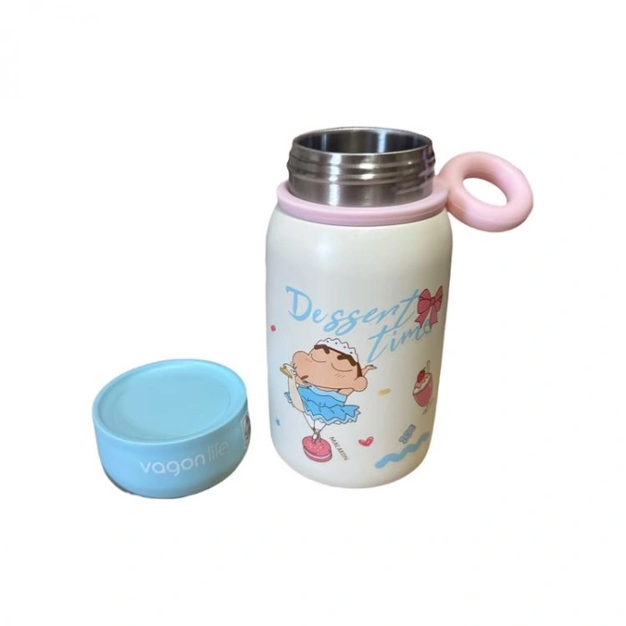 VAGONLİFE PASLANMAZ ÇELİK PİPETSİZ KULLANIM  MATARA/TERMOS VGN10131 310ML DESENLİ MAVİ