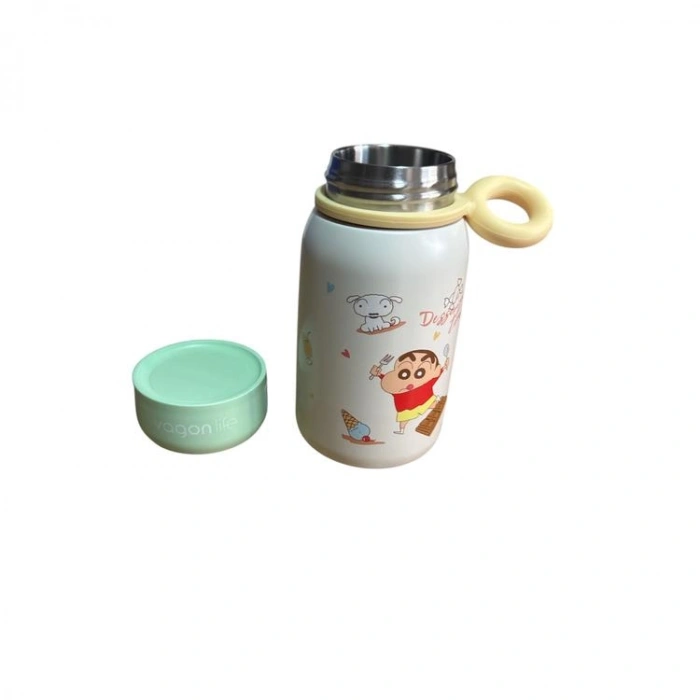 VAGONLİFE PASLANMAZ ÇELİK PİPETSİZ KULLANIM  MATARA/TERMOS VGN10131 310ML DESENLİ YEŞİL
