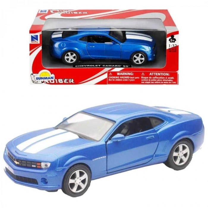 SUNMAN 50193B CITY CRUISER 1:32 AMERICAN SERİSİ CHEVROLET CAMARO SS DIE CAST MODEL METAL ARABA KUTULU 5+  -TEKLİ