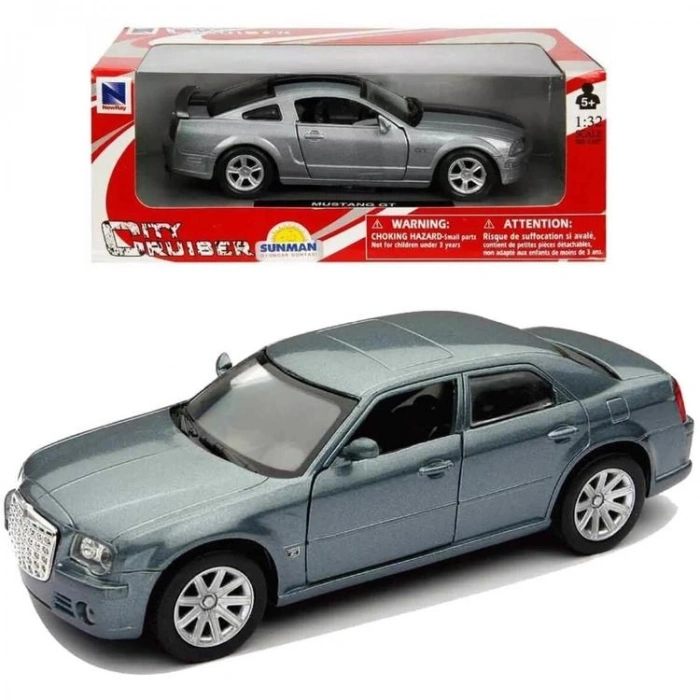 SUNMAN 50333B CITY CRUISER 1:32 CHRYSLER 300C DIE CAST MODEL METAL ARABA KUTULU 5+  -TEKLİ