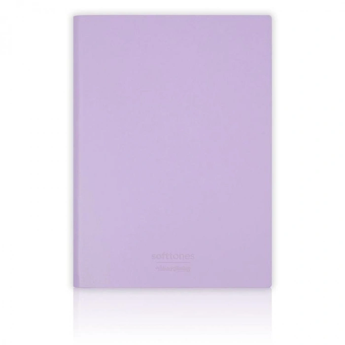 VICTORIAS JOURNALS 1008 SOFTTONS ESNEK KAPAK 14.8x21cm A5 80gr. 128 YP.KREM ÇİZGİLİ DEFTER PASTEL LİLA