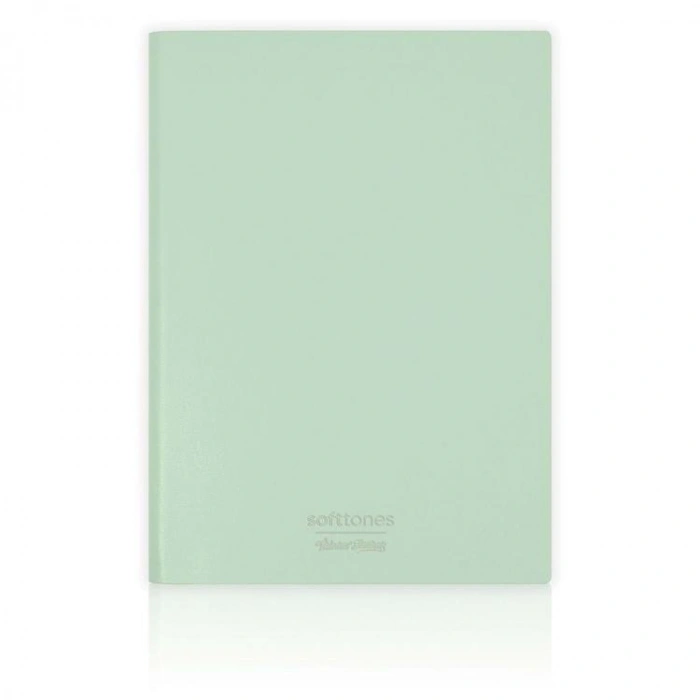 VICTORIAS JOURNALS 1013 SOFTTONS ESNEK KAPAK 14.8x21cm A5 80gr. 128 YP.KREM NOKTALI DEFTER PASTEL YEŞİL