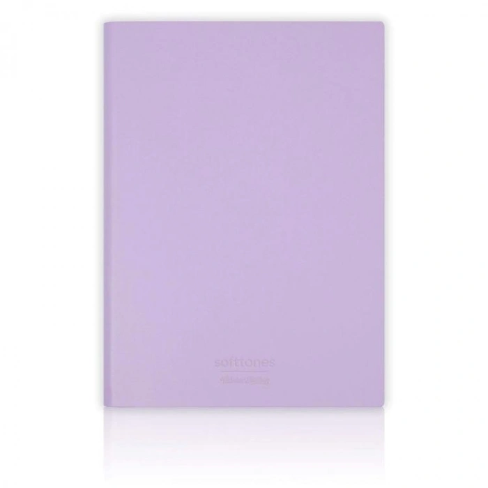 VICTORIAS JOURNALS 1014 SOFTTONS ESNEK KAPAK 14.8x21cm A5 80gr. 128 YP.KREM NOKTALI DEFTER PASTEL LİLA