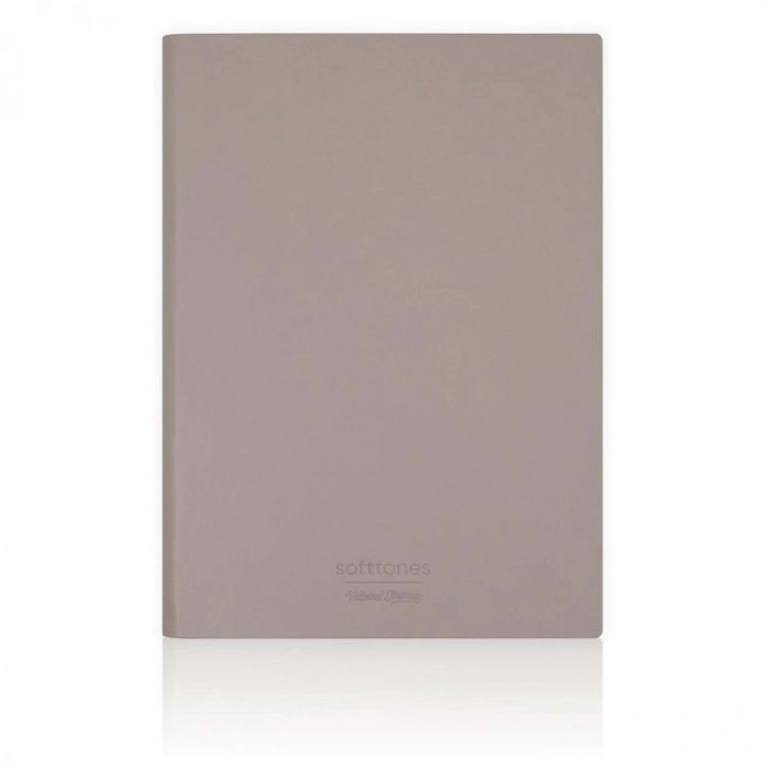 VICTORIAS JOURNALS 1018 SOFTTONS ESNEK KAPAK 14.8x21cm A5 80gr. 128 YP.KREM NOKTALI DEFTER PASTEL KAHVERENGİ