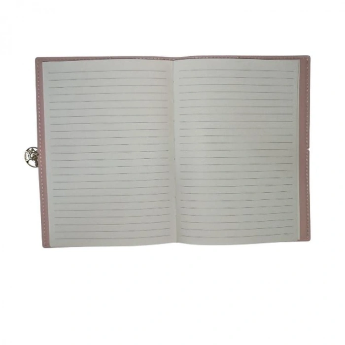 VICTORIAS JOURNALS CHARM HAYAT AĞACI 126-2743 VEGAN DERİ KAPAK 13X18 cm 100 gr. 96 YP. KREM ÇİZGİLİ DEFTER KAHVERENGİ
