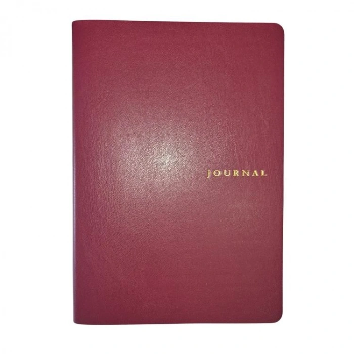 VICTORIAS JOURNALS SMYTH ART 126-2802 ESNEK KAPAK A5 100gr. 96YP. ÇİZGİSİZ (DÜZ) KENAR DESENLİ DEFTER BORDO