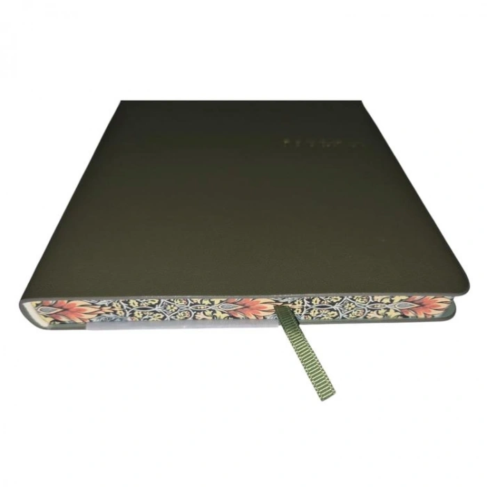 VICTORIAS JOURNALS SMYTH ART 126-2800 ESNEK KAPAK A5 100gr. 96YP. ÇİZGİSİZ (DÜZ) KENAR DESENLİ DEFTER HAKİ YEŞİL