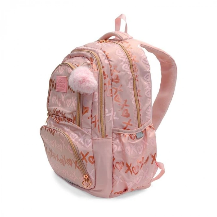 CORAL HIGH 24466 PUDRA DESENLİ DÖRT BÖLMELİ SIRT ÇANTASI